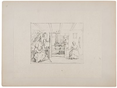 Kleding maken voor de jongens in het leger, ca. 1880-90 door Adalbert John Volck